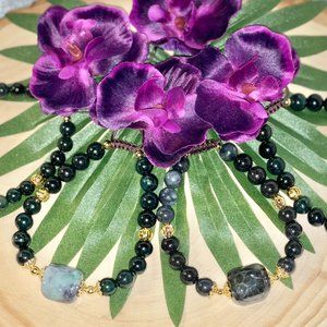 Jade with Buddah Charm Bracelet